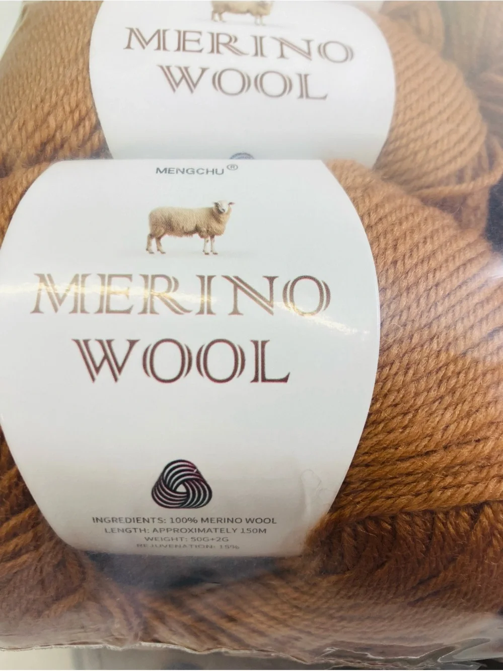 6 NWT ~300g Total Mengchu 100% Merino Wool Yarn 6 Skeins Color Fall Leaves